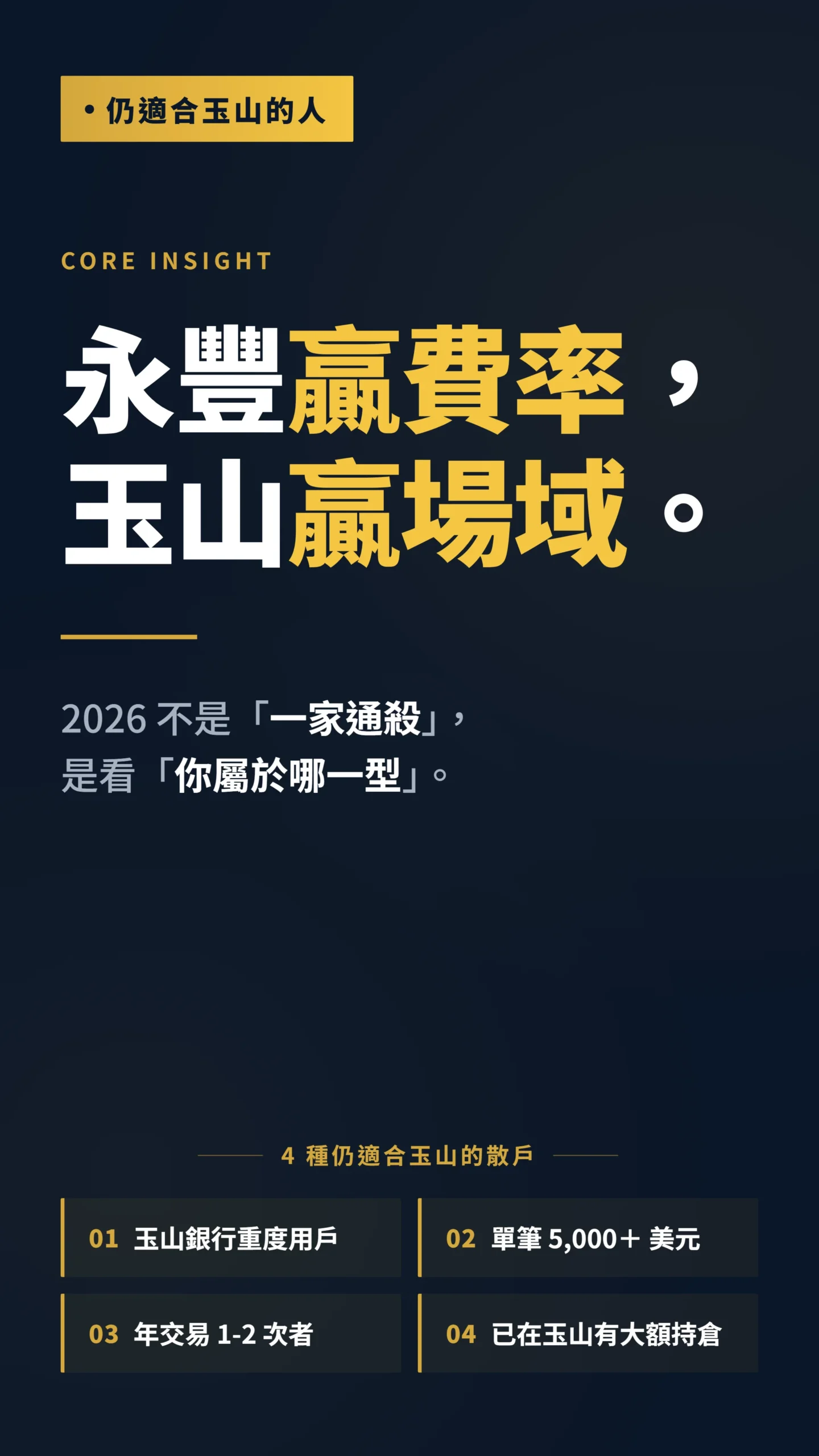 仍適合留在玉山複委託的 4 種散戶類型核心論點