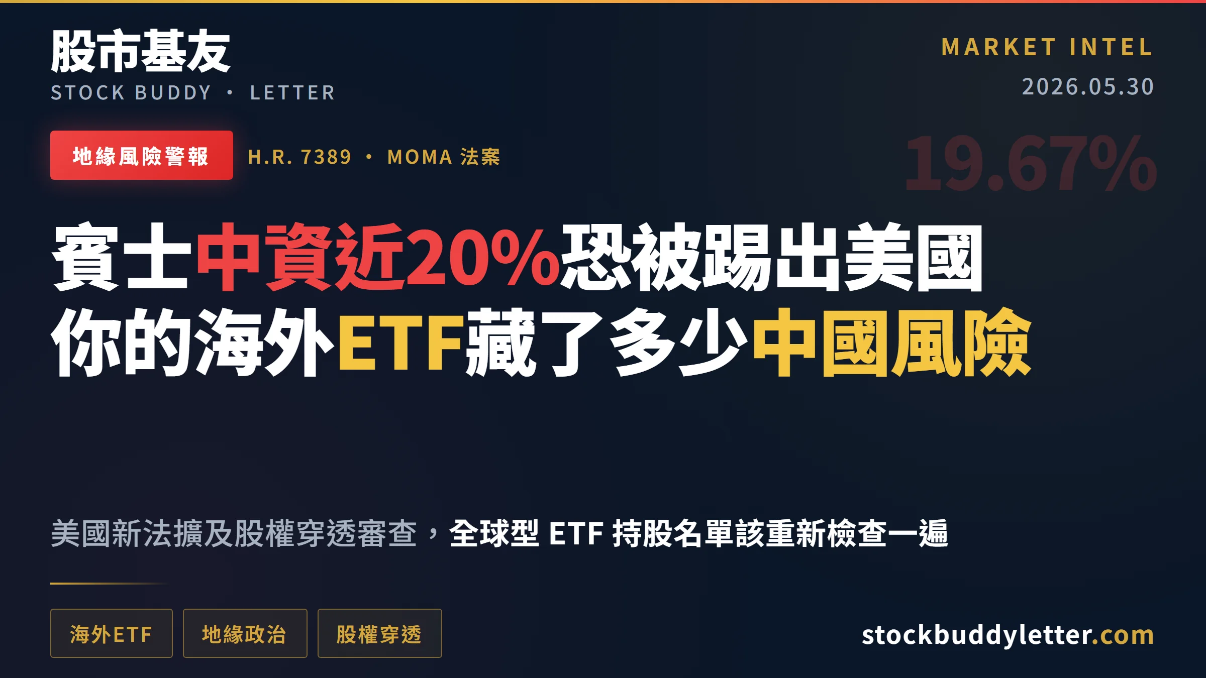 賓士中資持股近20%恐被踢出美國市場：你的海外ETF藏了多少中國風險