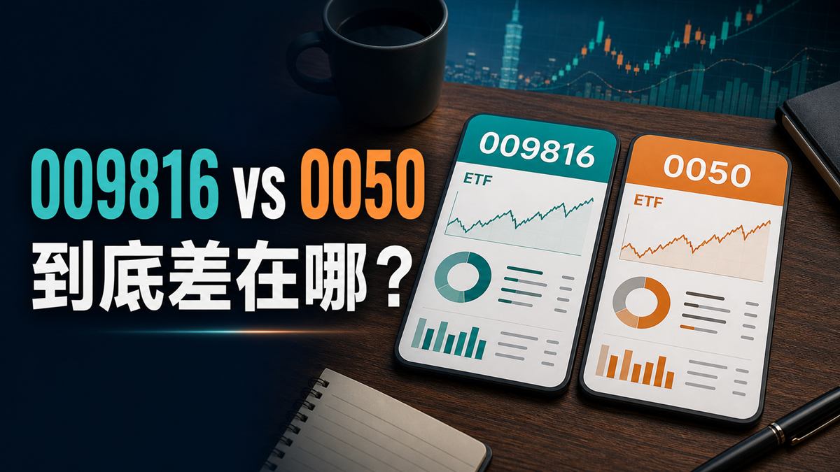 009816 vs 0050 ETF 比較：到底差在哪？